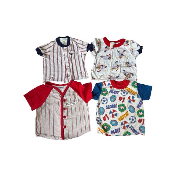 Vintage sporty boys t shirt bundle baseball 3t 1990s - Picture 1 of 5